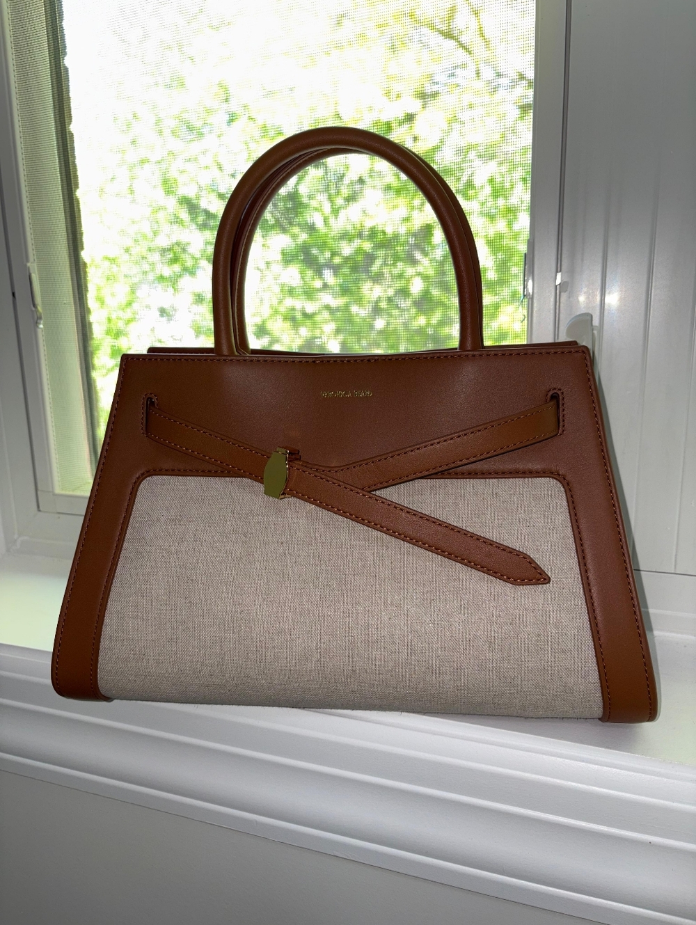 Veronica Beard Linen Canvas Dash Bag